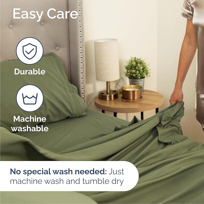 Cooling Bed Sheet Set - Queen - 4 Piece