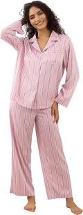 Satin Pajama Set - Long Sleeve - 2 Piece