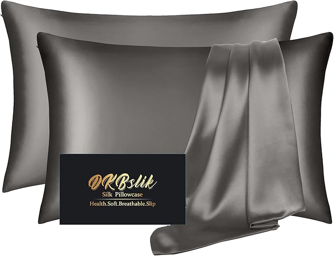 Mulberry Silk Pillowcase Set - Standard - 2 Pack - 2 Piece