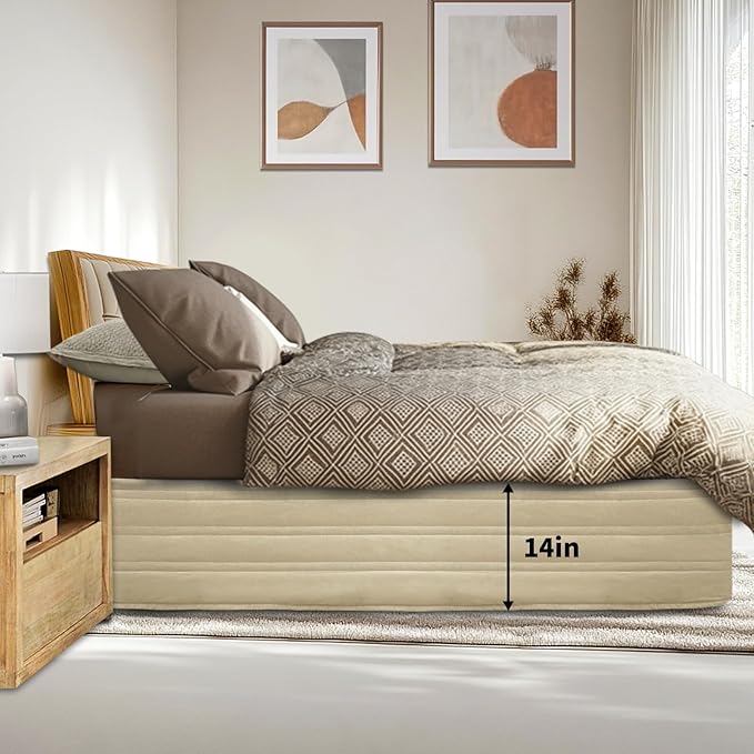 Linen Bed Skirt - Queen - 14 in Drop