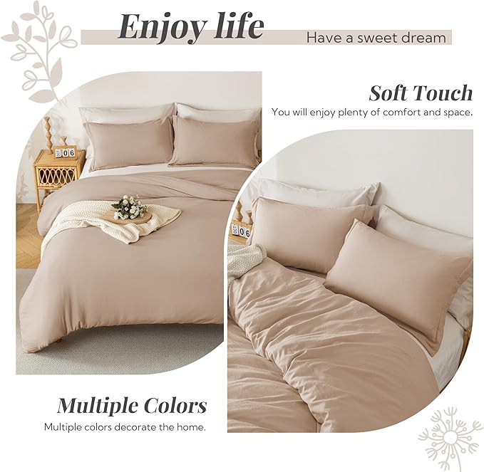 Microfiber Duvet Cover Set - 3 Piece