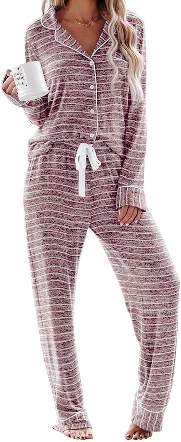 Women's Pajama Set - Long Sleeve - 2 Piece