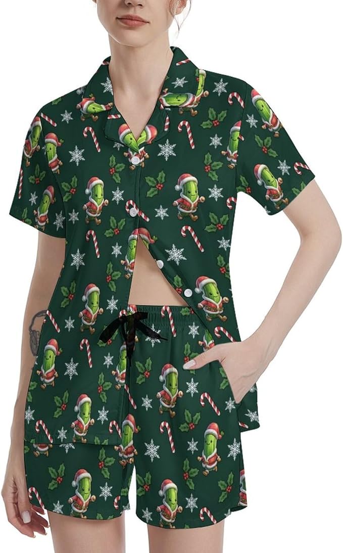 Women's Pajama Set - Short Sleeve - 2 Piece