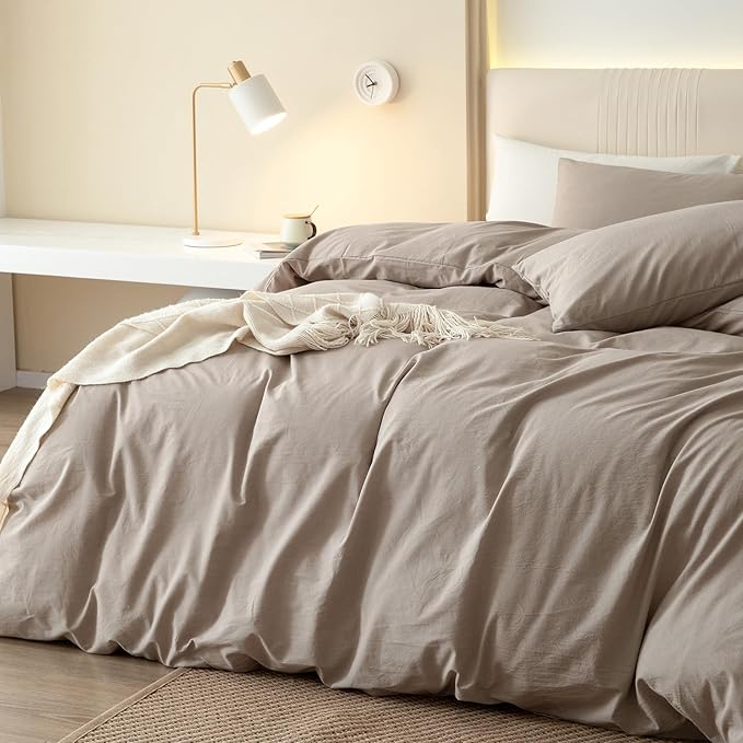 Linen Duvet Cover Set - King - 104 x 90 in - 3 Piece