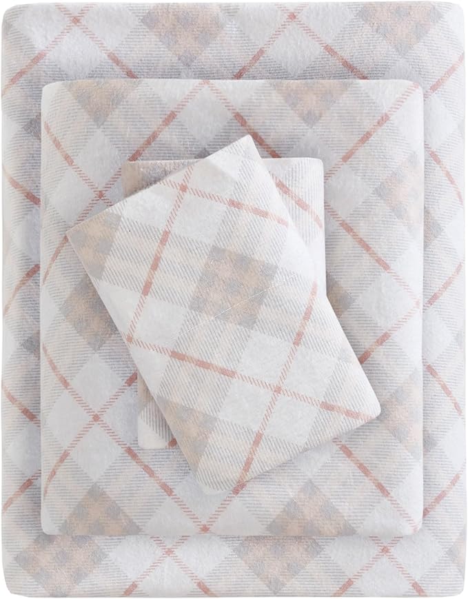 100% Cotton Bed Sheet Set - King - 4 Piece