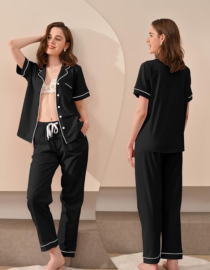 Women's 100% Cotton Pajama Set - 2 Piece