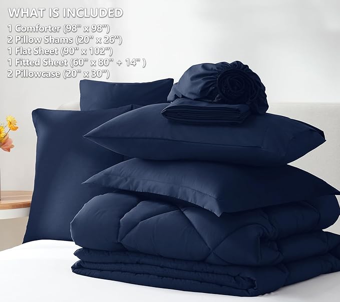 Down Alternative Comforter Set - Queen - 7 Piece
