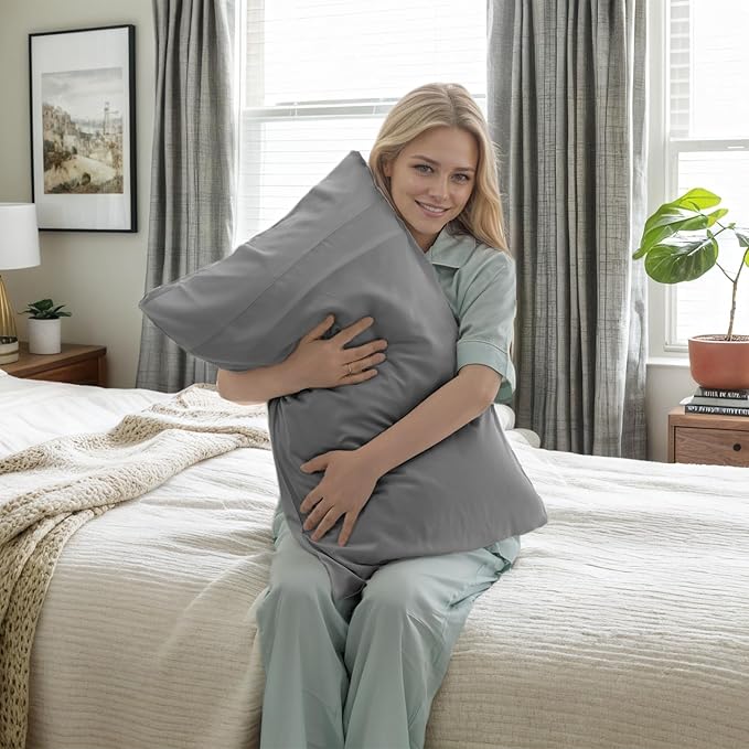 Bamboo Cooling Pillowcase Set - Queen - 20 x 30 in - 2 Pack - 2 Piece