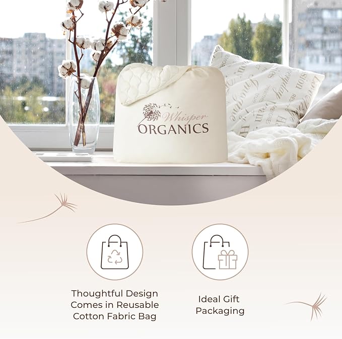 100% Cotton Cooling Mattress Protector - Full
