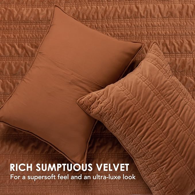 Velvet Quilt Set - Queen