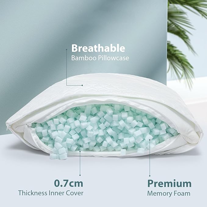 Memory Foam Cooling Body Pillow - King - 20 x 70 in