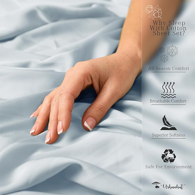 Bed Sheet Set - California King - 16 in Deep Pocket - 4 Piece