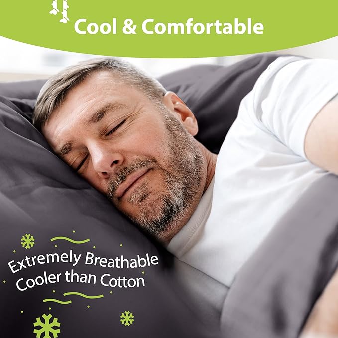 Bamboo Cooling Bed Sheet Set - King - 4 Piece