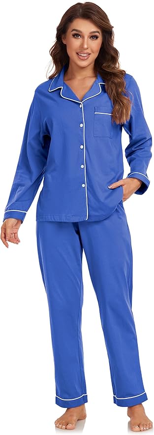 100% Cotton Pants Pajama Set - Long Sleeve - 2 Piece