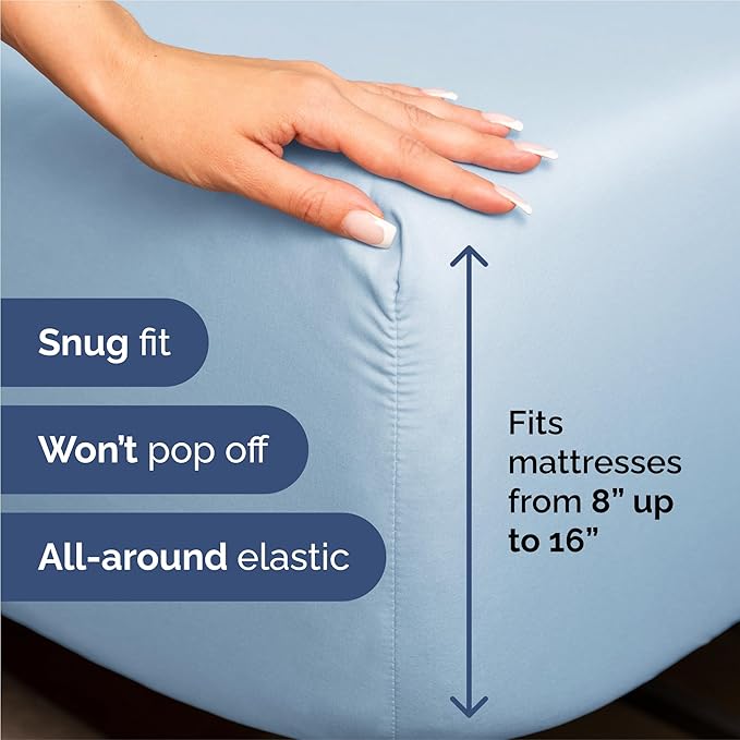 Cooling Bed Sheet Set - Split King - 5 Piece