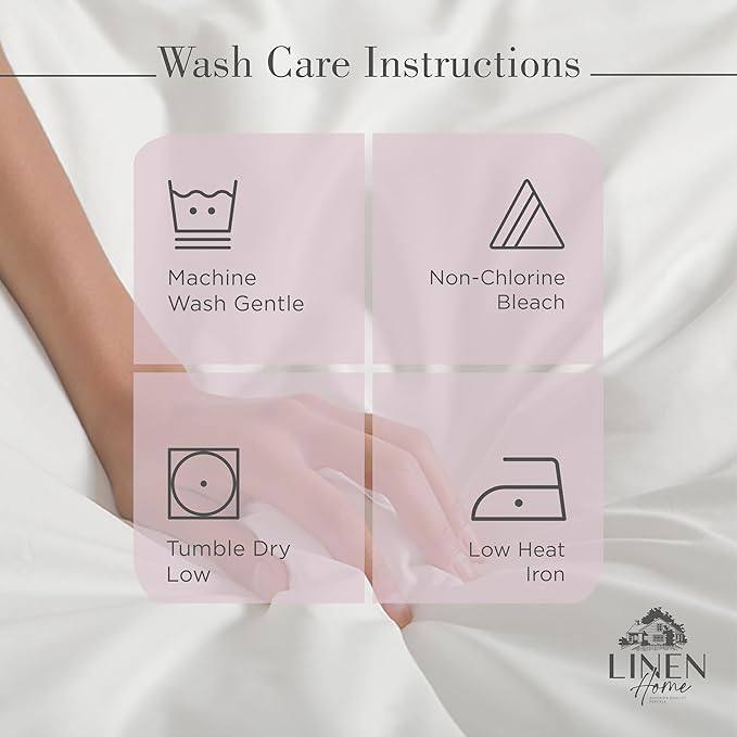 100% Cotton Bed Sheet Set - King - 4 Piece