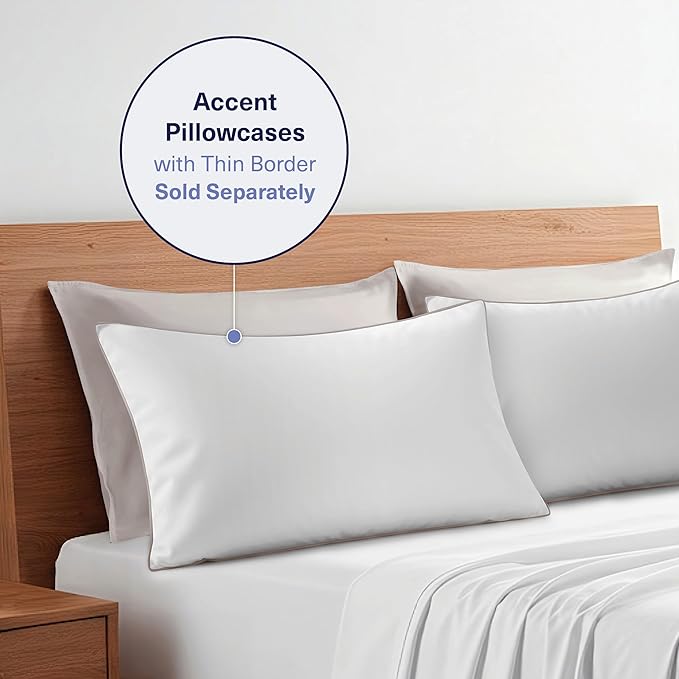 Bamboo Cooling Pillowcase Set - King - 2 Piece