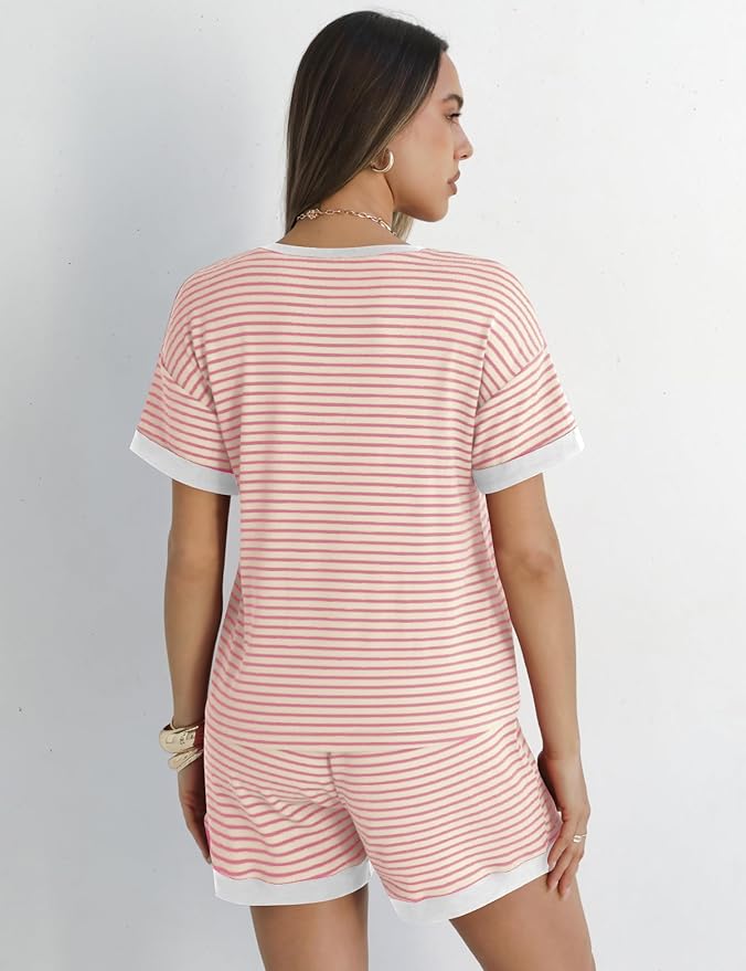 Shorts Pajama Set - Short Sleeve - 2 Piece