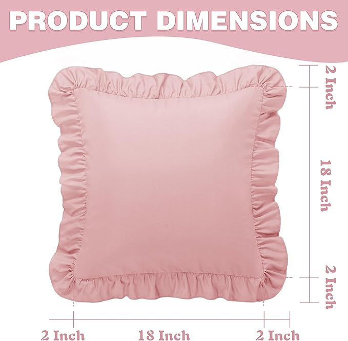 Microfiber Pillowcase Set - 18 x 18 in - 2 Piece