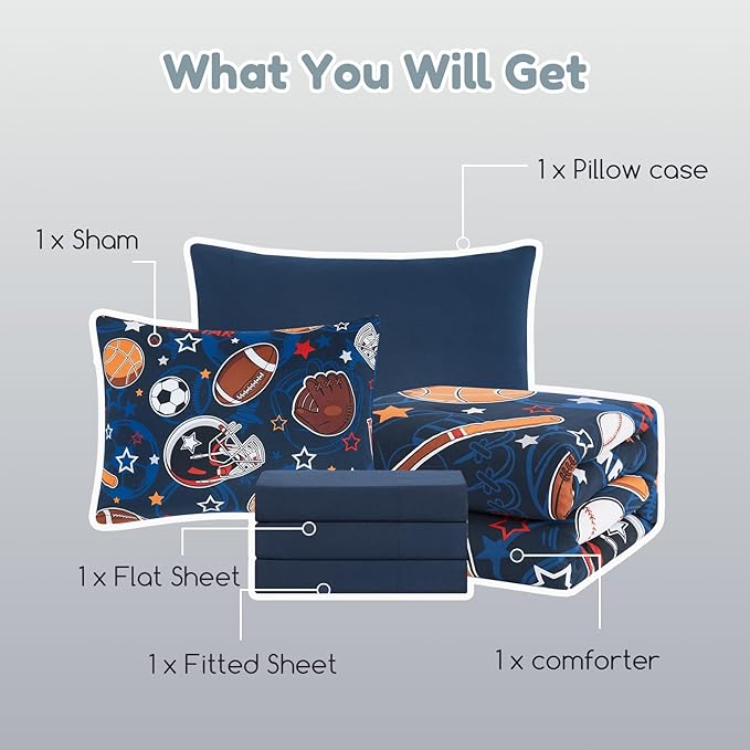Comforter Set - Twin - 5 Piece