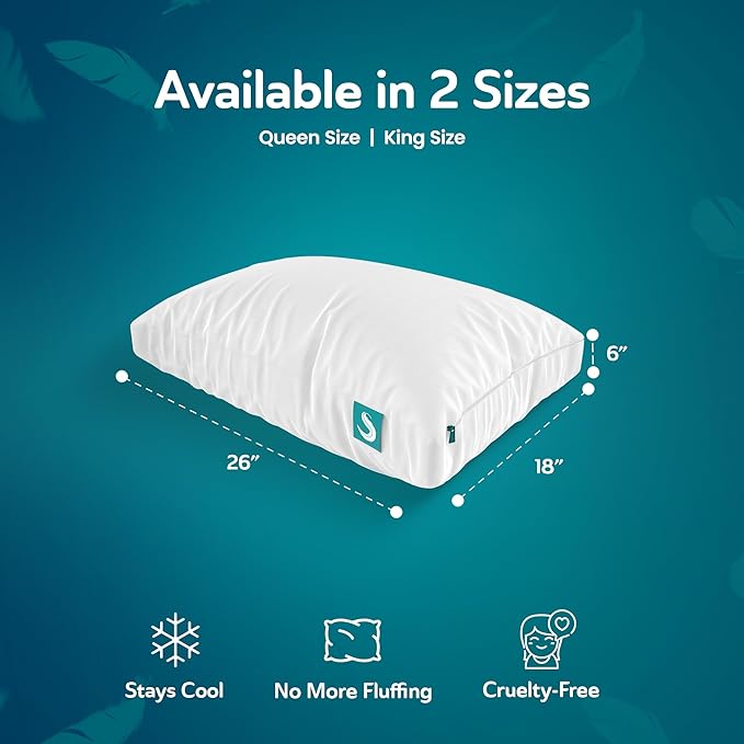 Cooling Bed Pillow - Queen