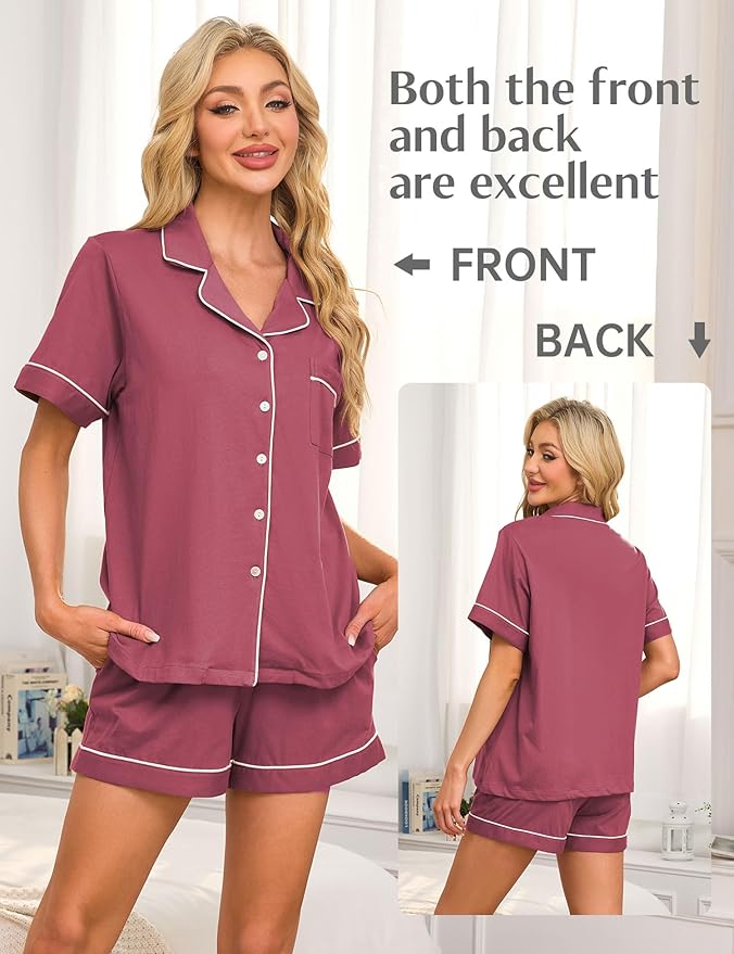 Women's Pajama Set - Short Sleeve - 2 Piece