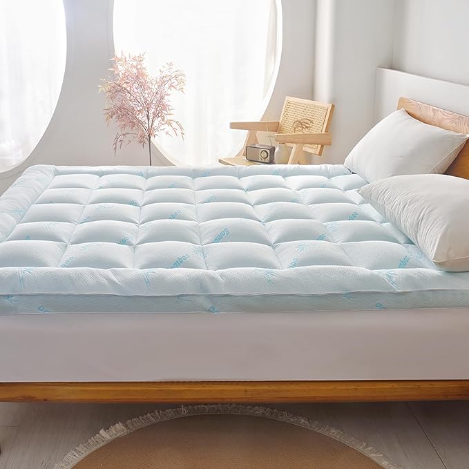 Bamboo Cooling Mattress Pad - Twin