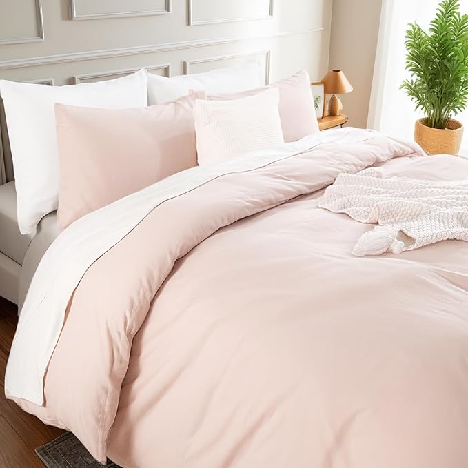 Linen Duvet Cover Set - Queen - 3 Piece