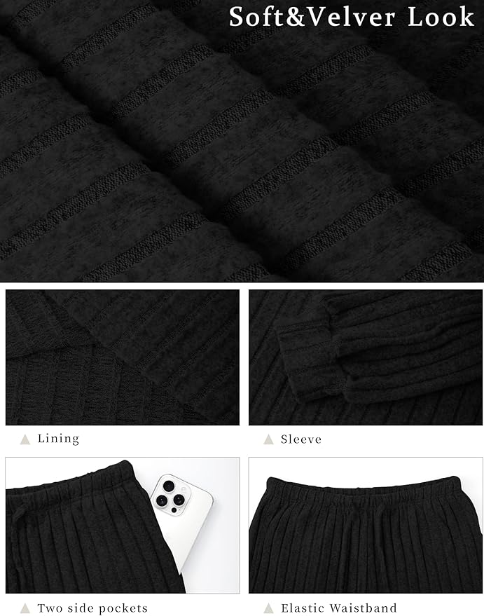 Women's Pants Pajama Set - Long Sleeve - 2 Piece