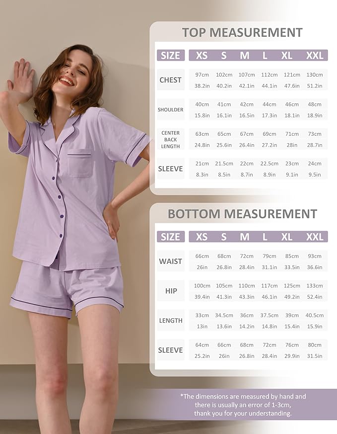 Women's 100% Cotton Pajama Set - 2 Piece