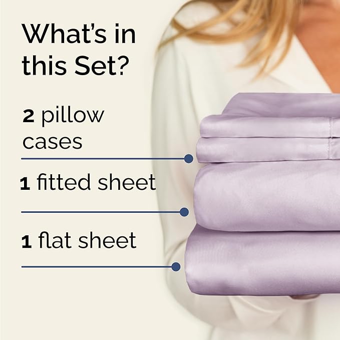 Cooling Bed Sheet Set - Twin - 16 in Deep Pocket - 4 Piece