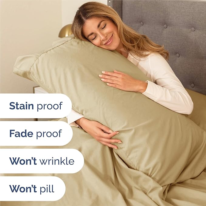 Cooling Bed Sheet Set - King - 16 in Deep Pocket - 6 Piece