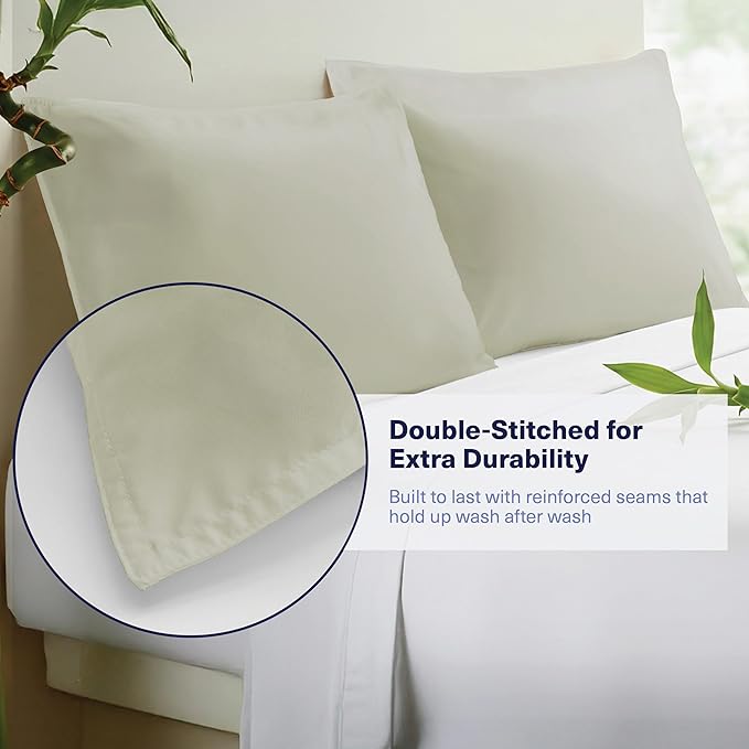 Bamboo Cooling Pillowcase Set - King - 2 Piece