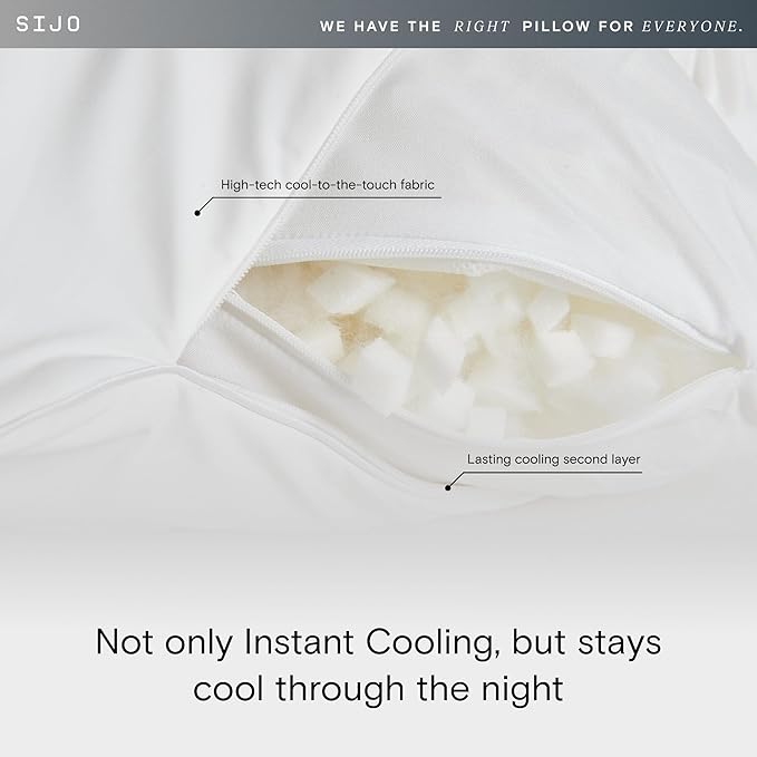 Memory Foam Cooling Bed Pillow - Queen