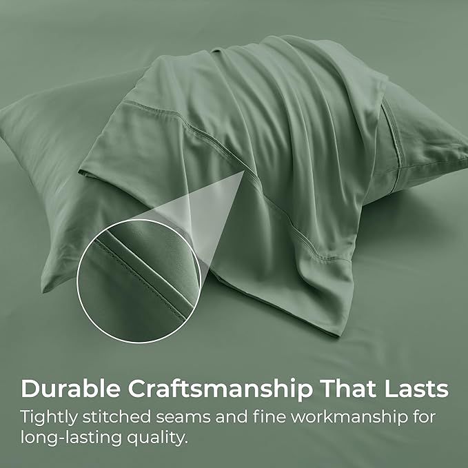 Bamboo Cooling Pillowcase Set - King - 2 Piece