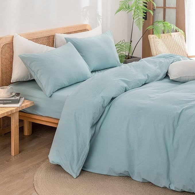 Linen Duvet Cover Set - Full - 3 Piece