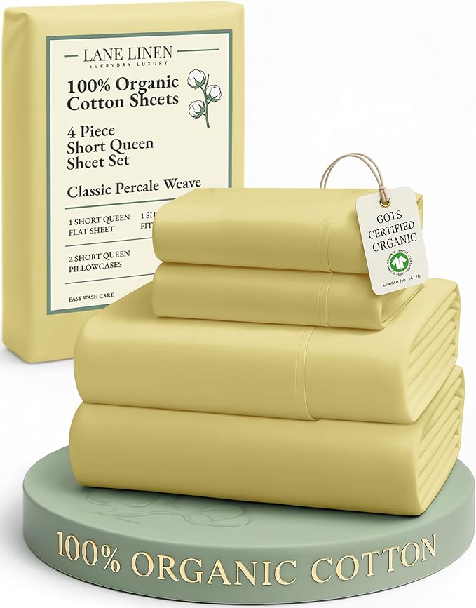 Linen Bed Sheet Set - Queen - 4 Piece