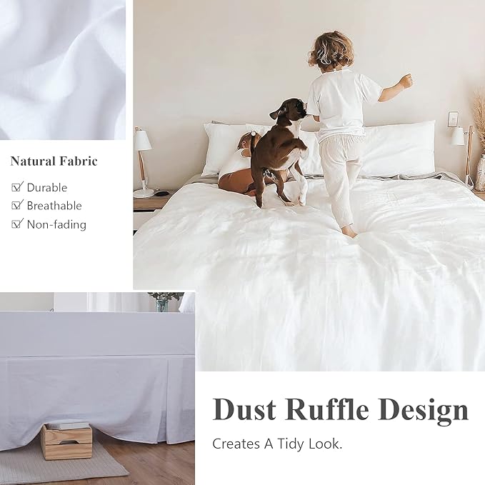 Linen Bed Skirt - California King