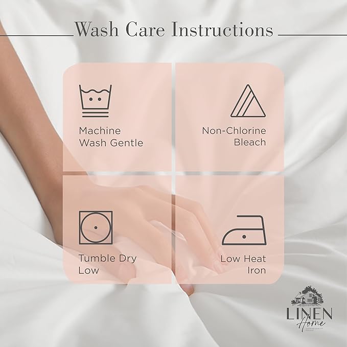 100% Cotton Bed Sheet Set - Full - 4 Piece