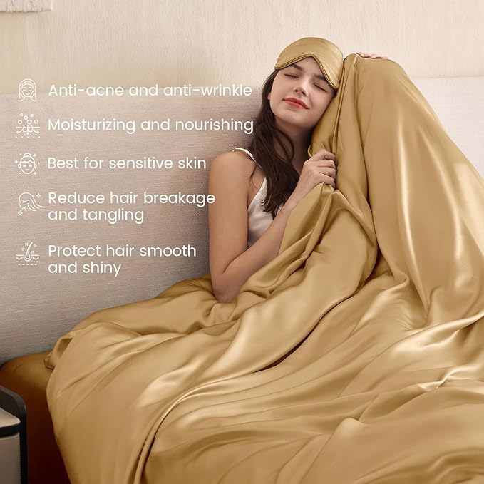 Mulberry Silk Duvet Cover Set - Twin - 3 Piece