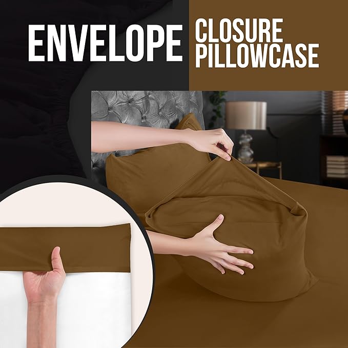 Microfiber Pillowcase Set - Standard - 20 x 26 in - 4 Pack