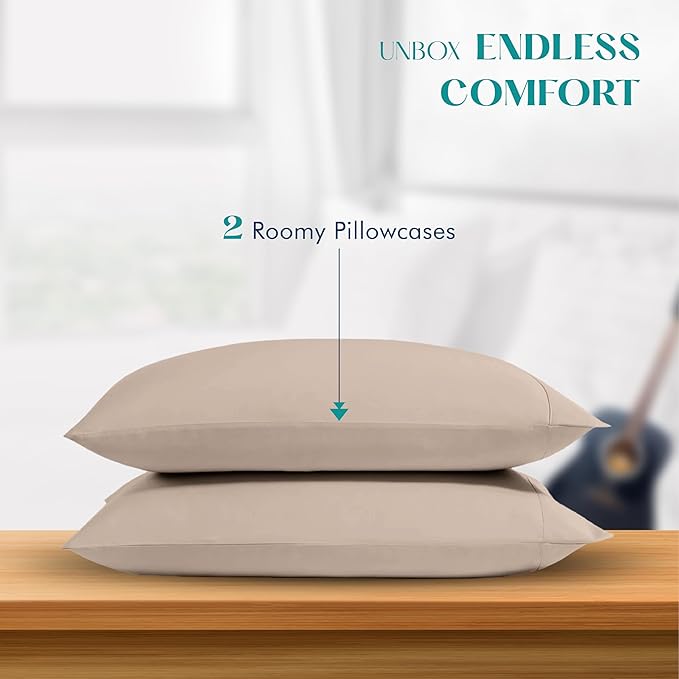 Linen Cooling Pillowcase Set - King - 2 Piece