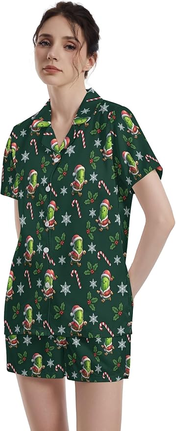 Women's Pajama Set - Short Sleeve - 2 Piece