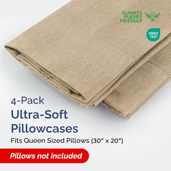 Pillowcase Set - Queen - 4 Piece