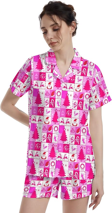 Women's Pajama Set - Short Sleeve - 2 Piece