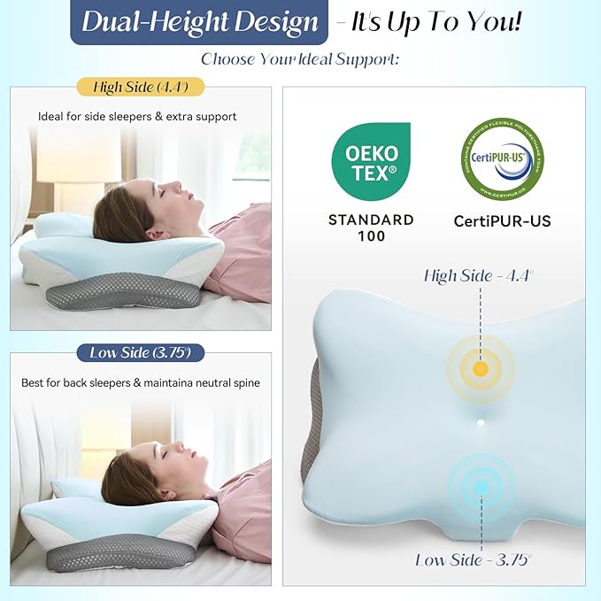 Memory Foam Orthopedic Bed Pillow