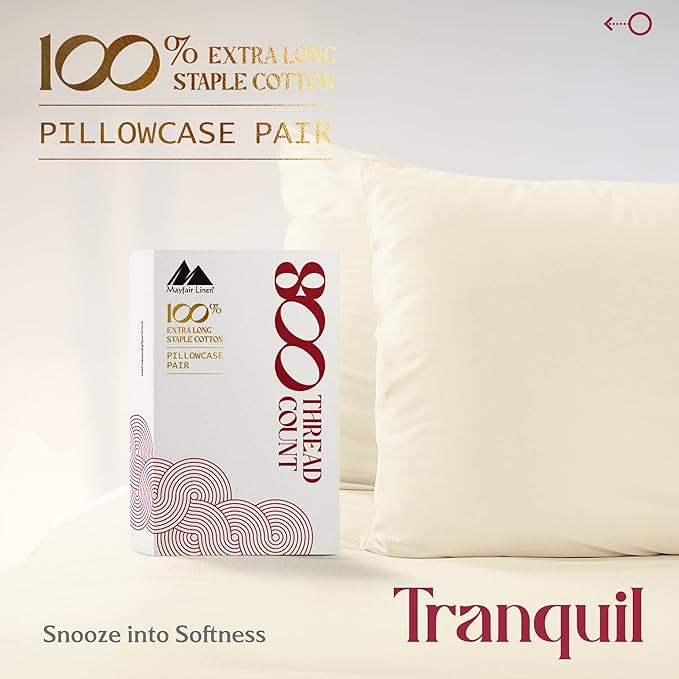 Linen Cooling Pillowcase Set - King - 2 Piece