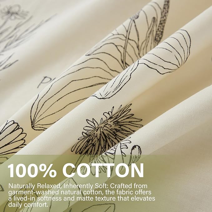 100% Cotton Duvet Cover Set - Queen - 3 Piece
