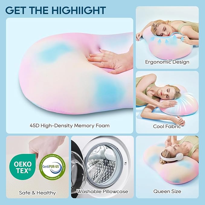 Memory Foam Cooling Bed Pillow