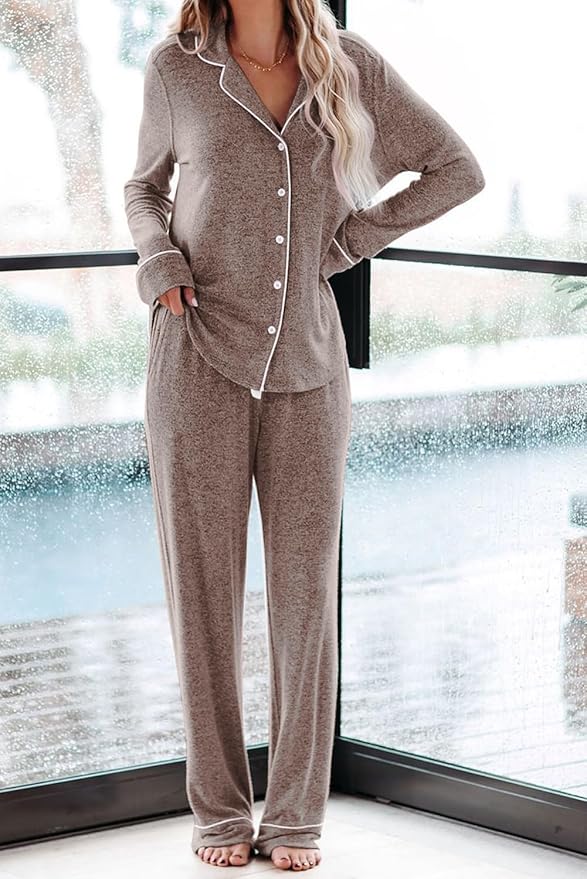 Women's Pajama Set - Long Sleeve - 2 Piece